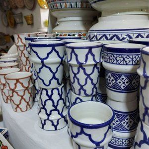 Moroccan Ceramic Cups | Handmade Little Mugs | Porcelain Tea & Coffee Cups